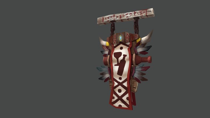 Hearthsign Tauren's Tavern 3D Model