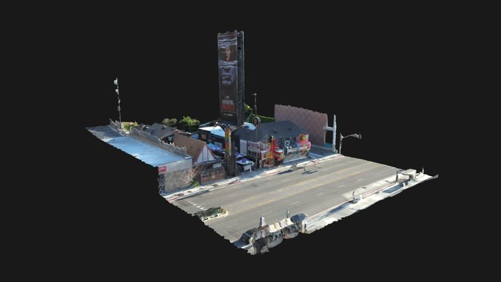Rainbow Bar & Grill + The Roxy - Sunset Blvd. 3D Model