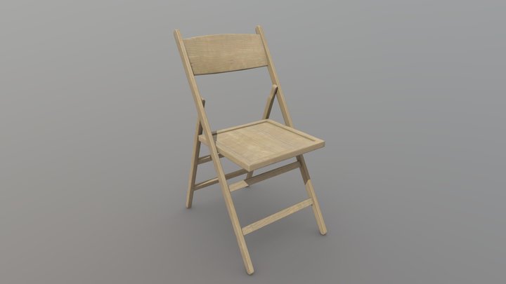 Cushion Folding Chair - 3D Model by dcbittorf