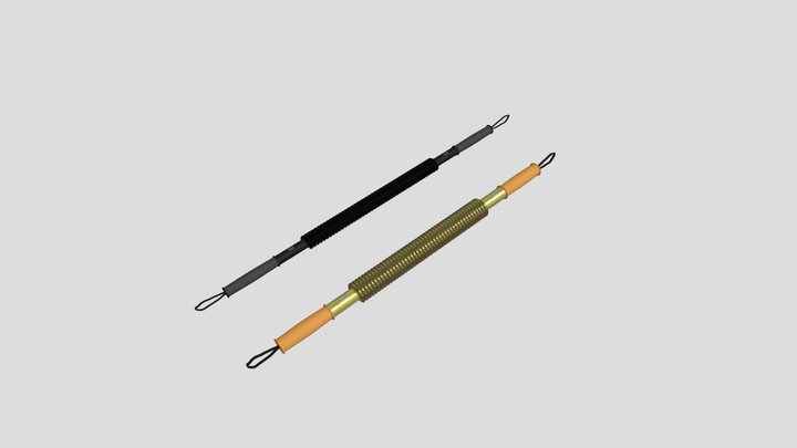 Thanh bẻ lò xo 50 - 150kg 3D Model