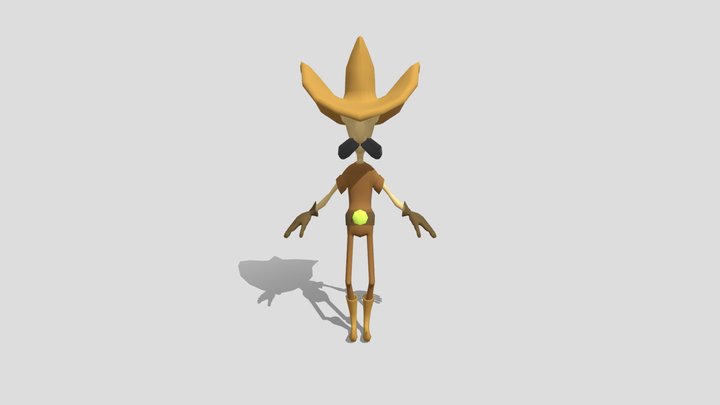 Old Cowboy 3D Model