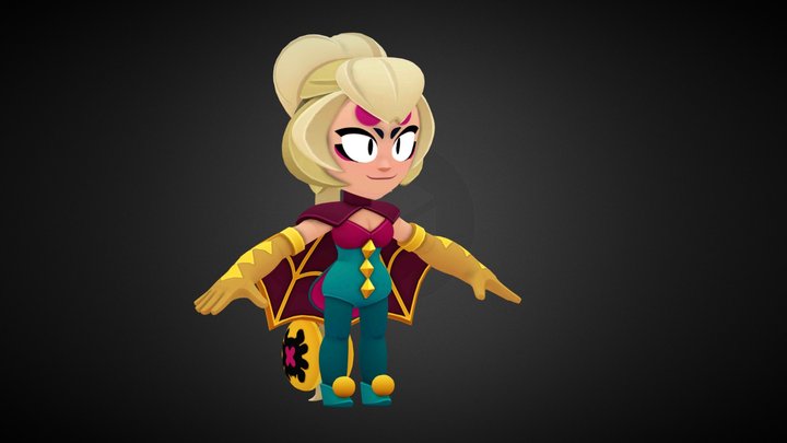 !ZIP! Charlie Brawl Stars + Rig 3D Model