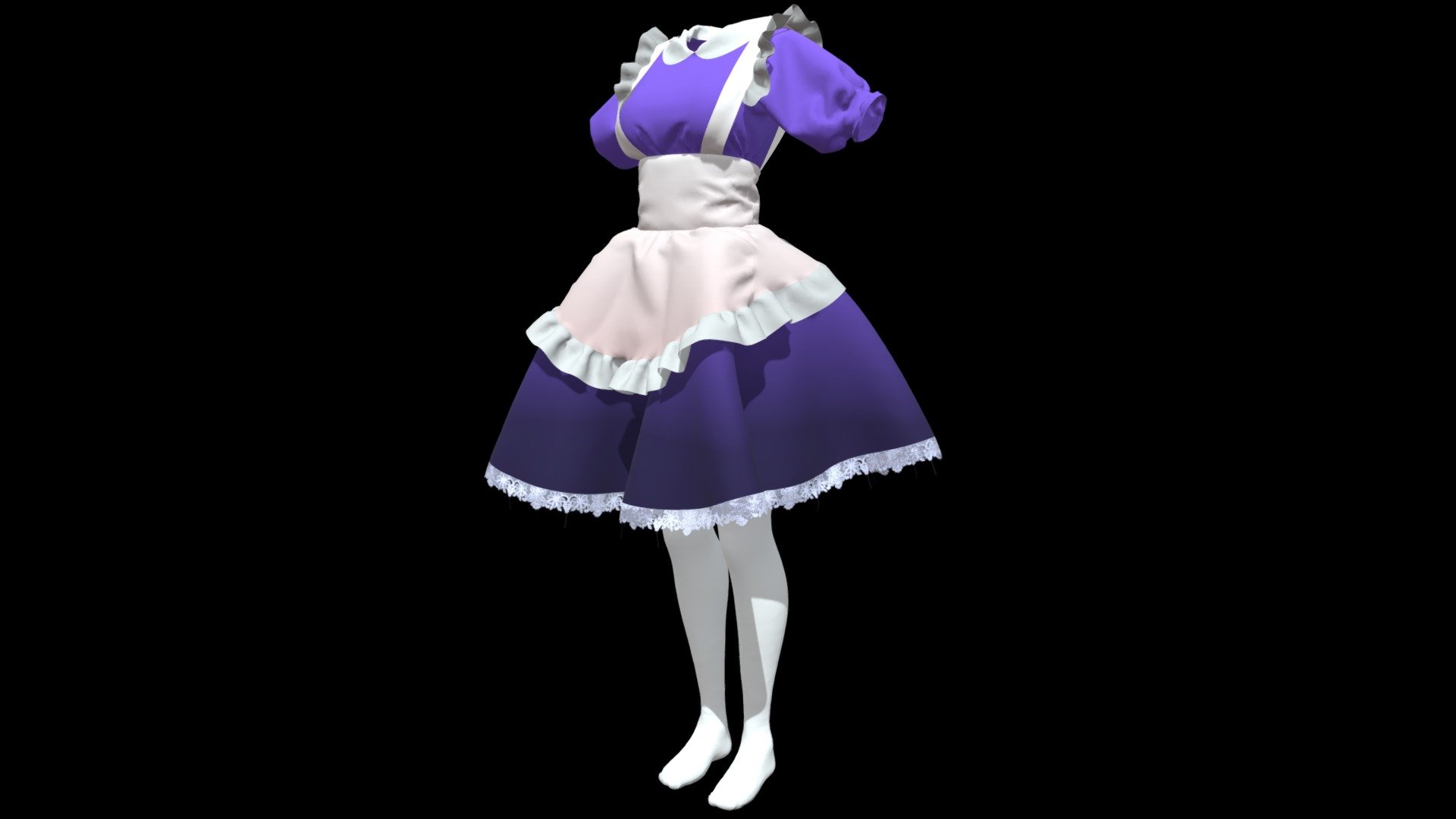 Maid costume - Download Free 3D model by 星澄 XC (@Chen0503) [06c781e ...