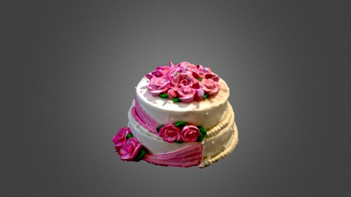 Rose Cake 3D Model