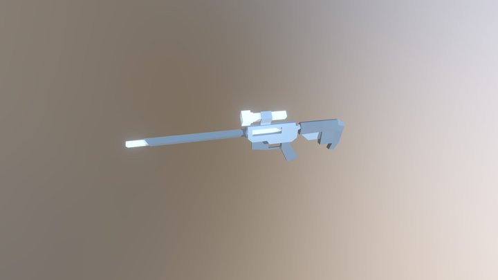 Low Poly Gun Pack 3D Model