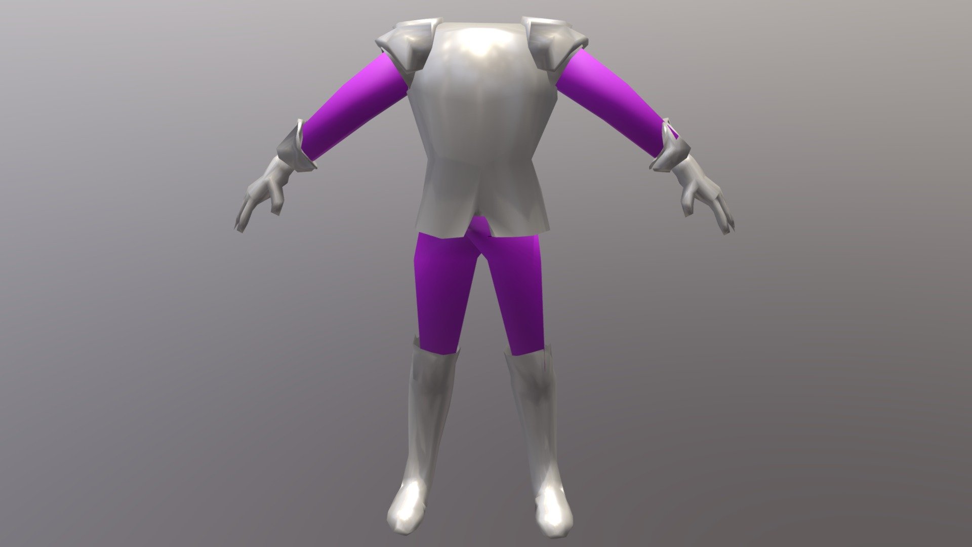 royal knight armor low poly