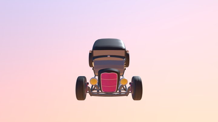 hotrod_low.c4d 3D Model