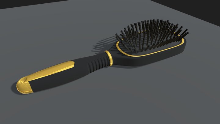 Hairbrush Highpoly 3D Model