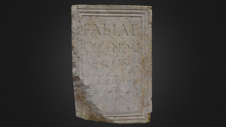 Epígrafe de Fabia Colenda 3D Model
