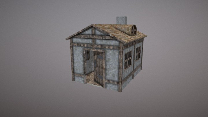 Lowpoly Small Medieval Building