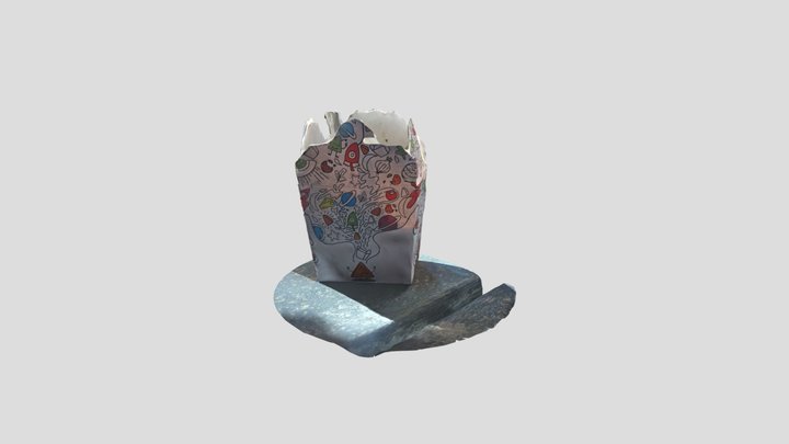 Chilaquiles con tenedor 3D 3D Model