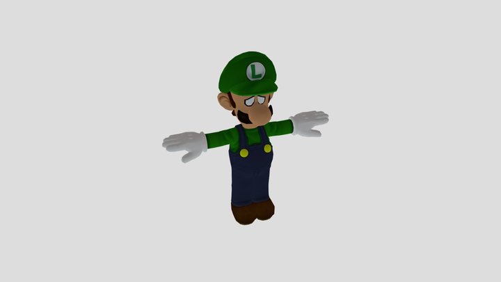 Beta Luigi 3D Model