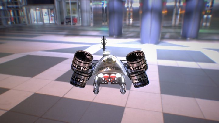 M0THERB0X_Web Série_Ostensive Policial Drone 3D Model