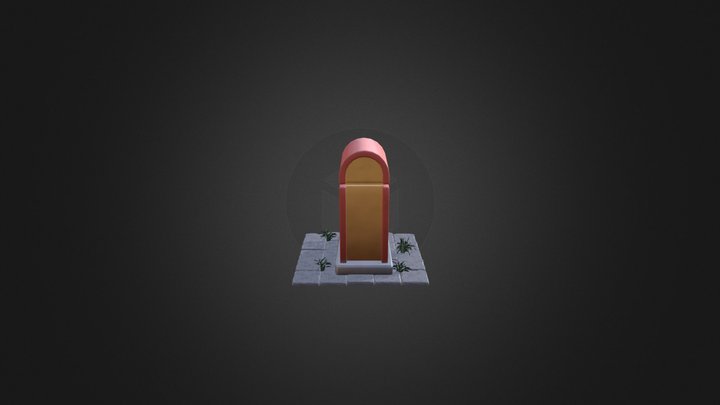 Stylized Gas Pump 3D Model