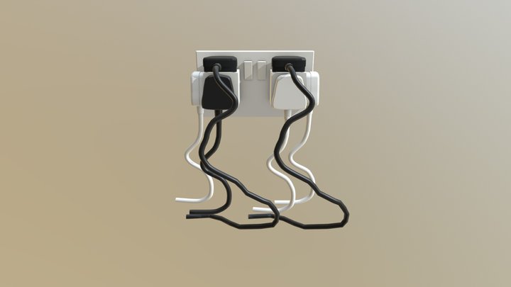 Overloaded Socket 3D Model