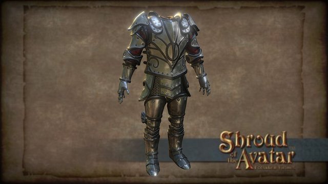 Shroud of the Avatar Male Epic Plate Armor 3D Model