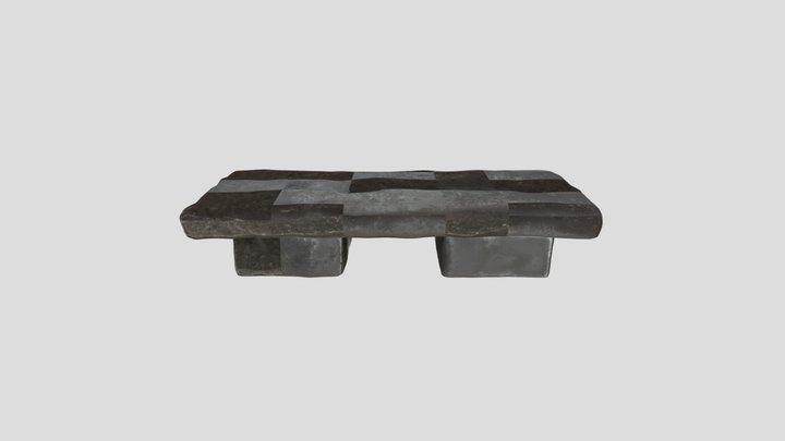 Carved Stone Bench – Free 3D Model STL