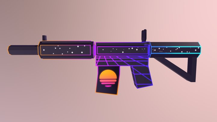 Eaglefire | Retrowave 3D Model