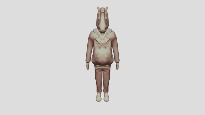 Bojack Horseman 3D Model