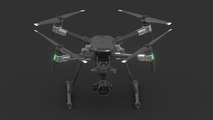 DJI Matrice 200 Drone 3D Model