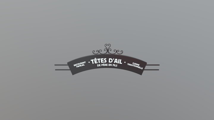 Tete_d_ail_V2 3D Model