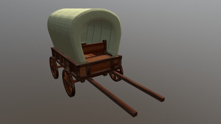 Old Wagon 3D Model