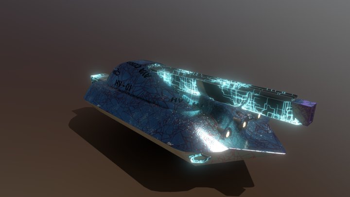 Low Poly Battle Tank 3D Model