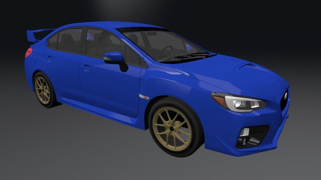 SUBARU WRX STI 2016 3D Model