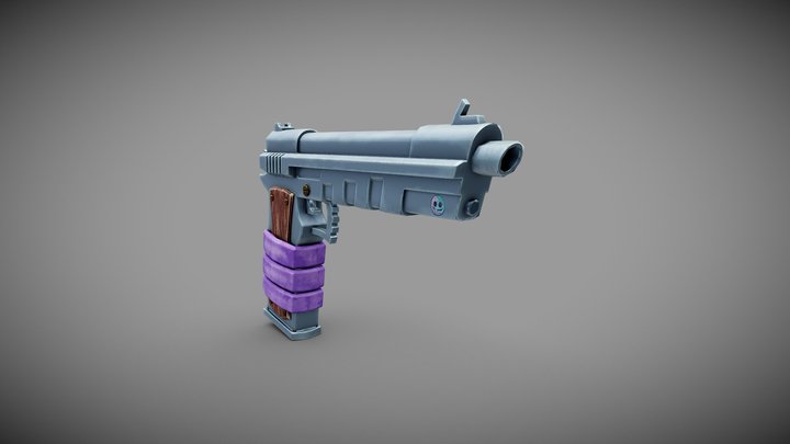 Pistola - Low Game 3D Model