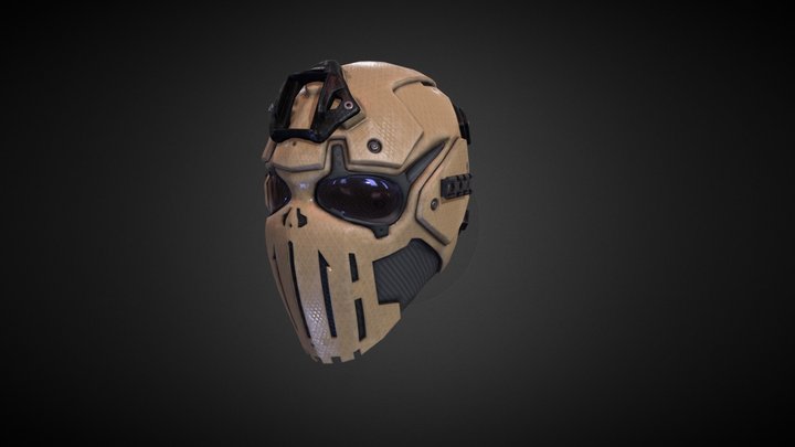 Devtac Ronin Ballistic Mask SKULL 3D Model