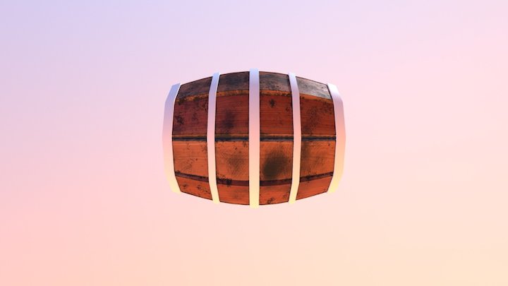 barrel Texture Test 3D Model