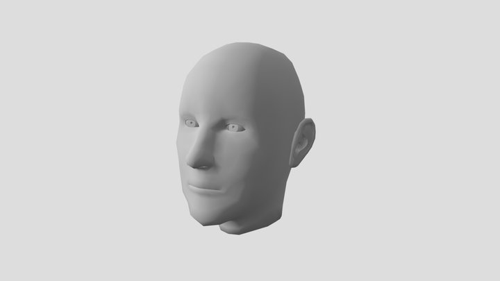 3D_Zelfportret_LowPoly 3D Model