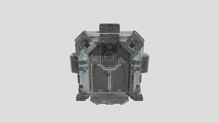 Sci-Fi Door Loops 3D Model