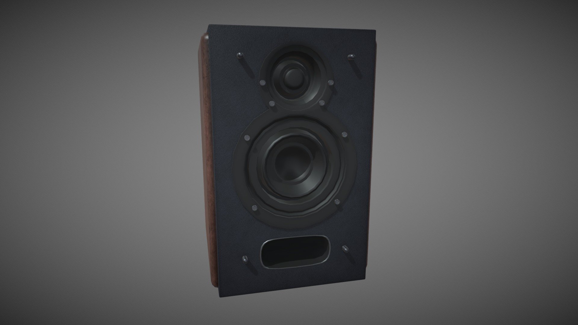 Lowpoly audio speaker - Download Free 3D model by radioape [06d97e0 ...