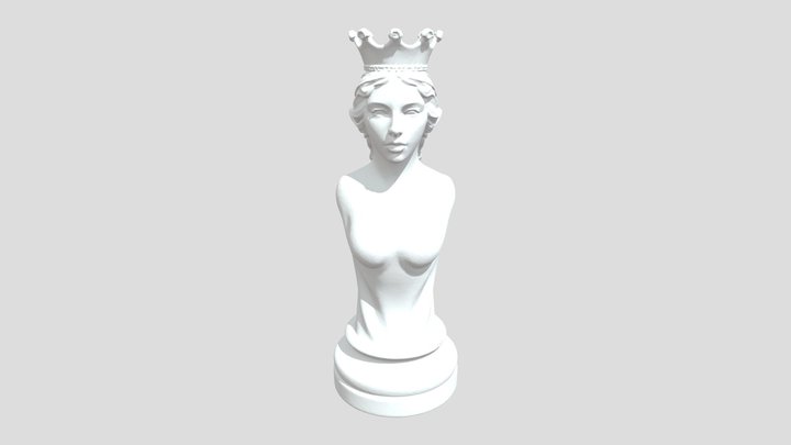 Queen of the Chessboard 3D Model