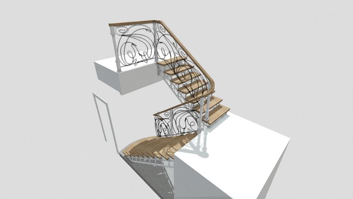 Лестница 3D Model
