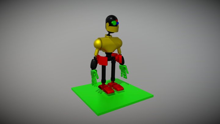RobotoIdleAnimation 3D Model