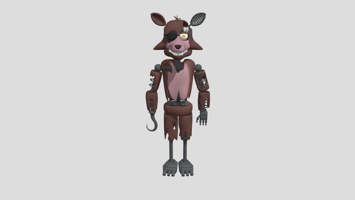 GMOD Withered Foxy 3D Model