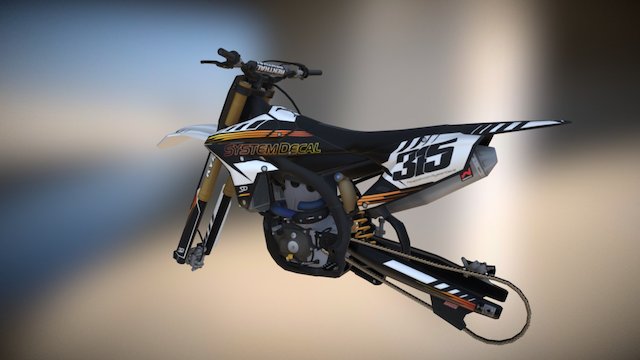 Yz450f AKRA2017 3D Model