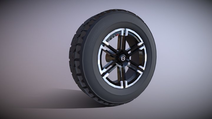 Tire for CG Cookie Challenge 3D Model