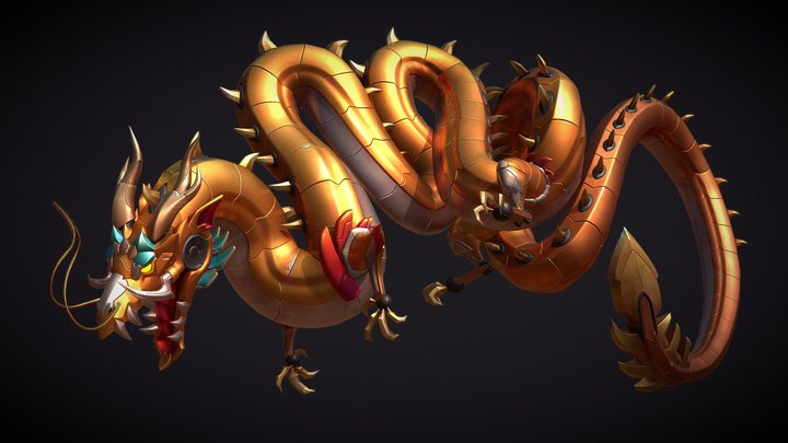 Cyber Dragon - Neo Tokyo 3D Model