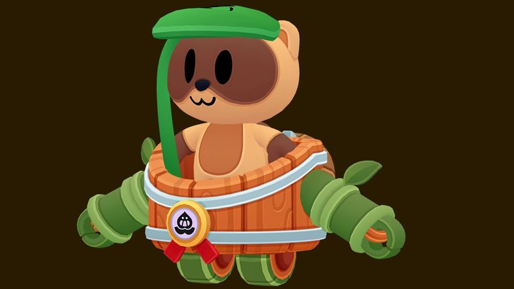 brawl stars Tanuki Sprout 3D Model