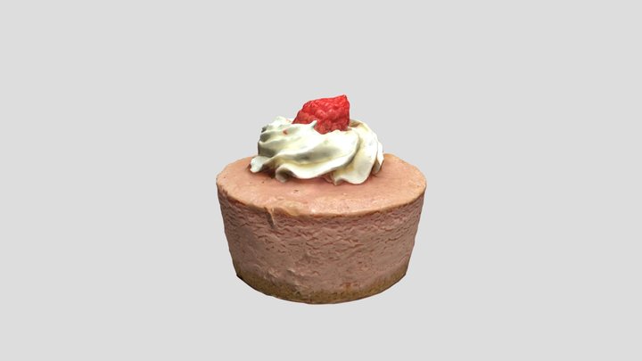 Rassberry Cheesecake 3D Model