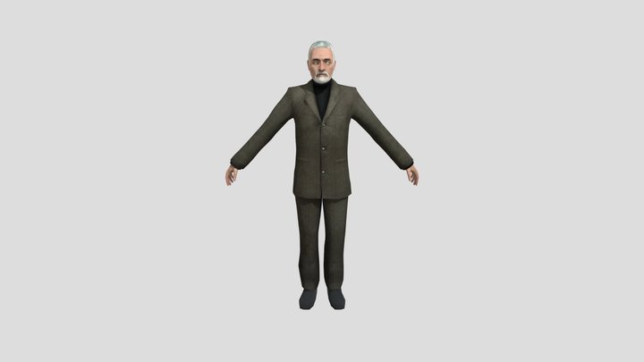 PC Computer - Half- Life 2 - Dr Wallace Breen 3D Model