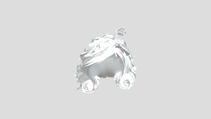 Rigged hair 3D Model