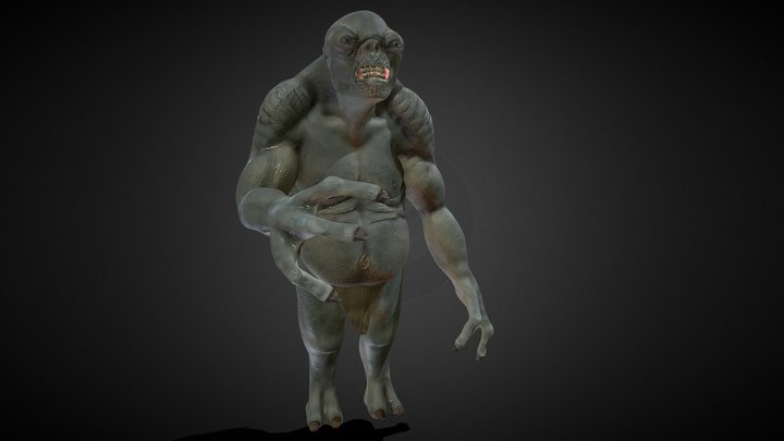 Cave Troll 3D Model