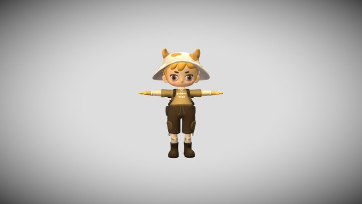 MooChi Boy 3D Model