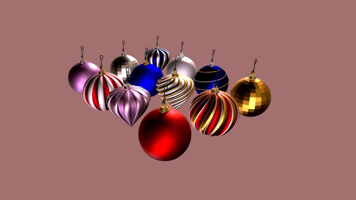 Christmas balls! 3D Model