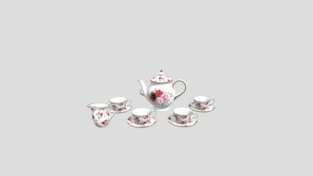 Rose Tea Set
