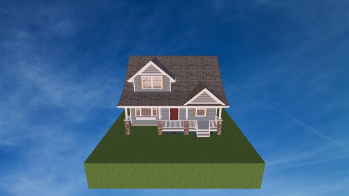 One And A Half Story Remodel 3D Model